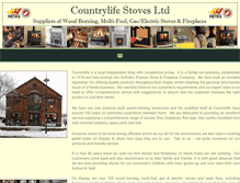 Tablet Screenshot of countrylifestoves.co.uk